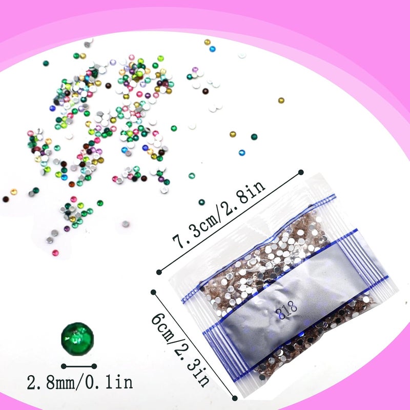 THUTEP 10000 Pieces Shiny 5D Diamond Art Painting Beads, Single Color Code:818, Rhinestones Accessories for Crafting, Round Beads Art Replacement for DIY Craft Diamond Art Painting Accessories(818) - Image 3